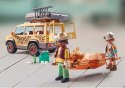 ZESTAW Z FIGURKAMI PLAYMOBIL WILTOPIA Z SAMOCHODEM TERENOWYM WŚRÓD LWÓW