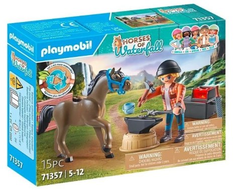 ZESTAW Z FIGURKAMI PLAYMOBIL HORSES 71357 KOWAL BEN I ACHILLES