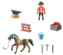 ZESTAW Z FIGURKAMI PLAYMOBIL HORSES 71357 KOWAL BEN I ACHILLES