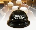 METALOWY DZWONEK BIURKOWY RING FOR BEER NA PIWO ZABAWNY GADŻET