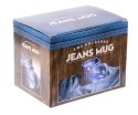 KUBEK JEANSOWY RĘCZNIE MALOWANY JEANS DŻINS SPODNIE 450 ml