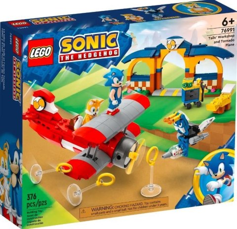 KLOCKI LEGO SONIC 76991 TAILS Z WARSZTATEM I SAMOLOT TORNADO