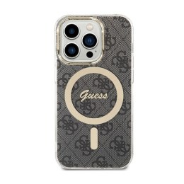 Guess 4G MagSafe - Etui iPhone 15 Pro Max (czarny)