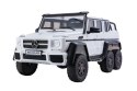 POJAZD ELEKTRYCZNY AUTO NA AKUMULATOR MERCEDES G63 6X4 24V BIAŁY