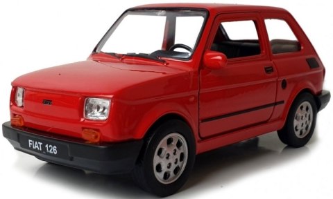 WELLY MALUCH FIAT 126P 1:34 SAMOCHÓD KOLEKCJONERSKI CZERWONY