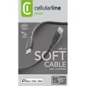 KABEL USB-C DO LIGHTNING CERTYFIKAT MFI 1.2 M CZARNY CELLULARLINE