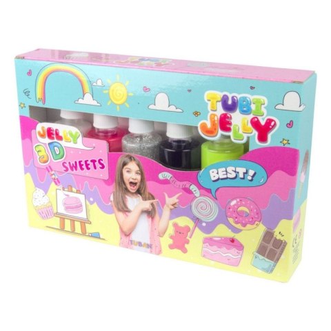 Zestaw Tubi Jelly 6 kolorów - Słodycze