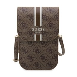 Guess 4G Stripes - Torebka crossbody na telefon (brązowy)