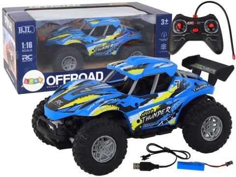 AUTO ZDALNIE STEROWANE OFF-ROAD SAMOCHÓD TERENOWY RC NIEBIESKI