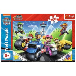 Puzzle 100 elementów Psi Patrol na motorach