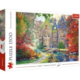 Puzzle 1500 elementów Jesienny Dworek