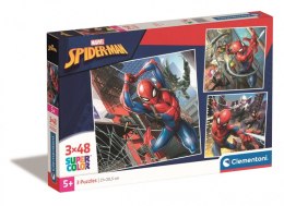 Puzzle 3x48 elementów Spider-Man