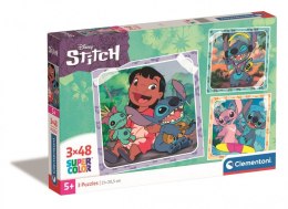 Puzzle 3x48 elementów Stitch