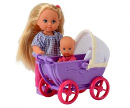 Lalka Evi Love z wózkiem i laleczką
