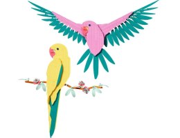 Klocki Art 31211 Kolekcja zwierząt: Papugi Ary