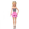 Lalka Barbie Fashionistas top w biało-czarne paski