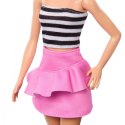 Lalka Barbie Fashionistas top w biało-czarne paski