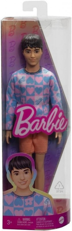 Lalka Barbie Stylowy Ken, bluza w serca