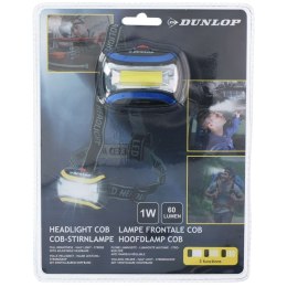 Dunlop - Latarka czołowa turystyczna LED (niebieski)