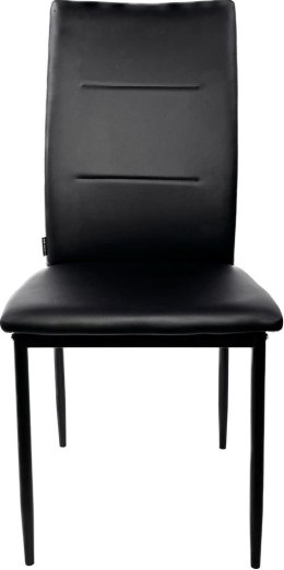Krzesło tapicerowane VALVA DUO PU BLACK
