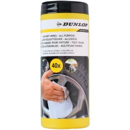 Dunlop - Chusteczki nawilżane uniwersalne do samochodu 40 szt.