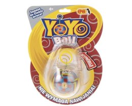 Yoyo Ball bordowy blister, yoyo z żółtymi strzałkami