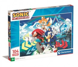 Puzzle 104 elementy Sonic