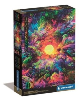 Puzzle 500 elementów Compact Psychedelic Jungle Sunrise