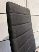 Krzesło tapicerowane zestaw 4 VALVA LINE FABRIC BLACK