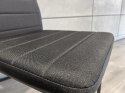 Krzesło tapicerowane zestaw 4 VALVA LINE FABRIC BLACK