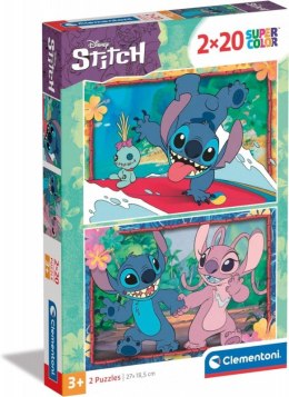 Puzzle 2x20 elementów Super Kolor Stitch