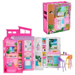 Domek dla lalek Barbie Przytulny domek z wyposażeniem