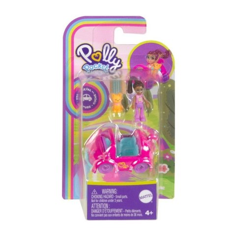 Figurki Polly Pocket Pollyville Autko Kotek