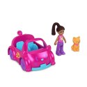 Figurki Polly Pocket Pollyville Autko Kotek