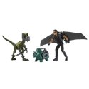 Zestaw figurek Jurassic World Ian Malcolm z dinozaurami