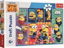 Puzzle 160 elementów Minionkowa radość, Minionki