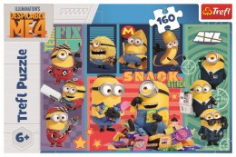 Puzzle 160 elementów Minionkowa radość, Minionki