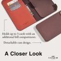 Coach Folio Signature C Case - Etui 2w1 z klapką iPhone 15 Pro (Tan)