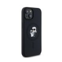 Karl Lagerfeld Silicone Karl & Choupette MagSafe - Etui iPhone 15 / 14 / 13 (czarny)