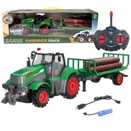 WOOPIE Traktor z Przyczepą na Pilota Sterowany RC - Skala 1:24