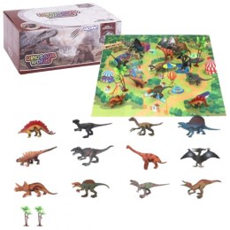 WOOPIE Zestaw XL Figurki Dinozaury + Kuferek + Mata