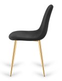 Krzesło tapicerowane GIULIA VELVET BLACK GOLD-II-GATUNEK