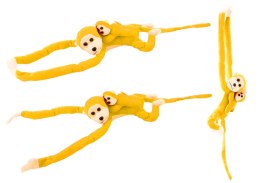 Maskotka Pluszowa Małpka z Dzieckiem Żółta 90 cm