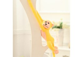 Maskotka Pluszowa Małpka z Dźwiękiem Żółta 80 cm