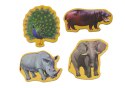 Zestaw Magnesy Drewniane Dzikie Zwierzęta Safari 20 Sztuk
