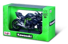 Model metalowy Motocykl Kawasaki Ninja H2 R z podstawką 1/12