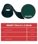 Taśma ogrodzeniowa PASKI 6 x 2,55mb SMART 19cm PROTECTO ZIELONA + 12 klipsów GRATIS