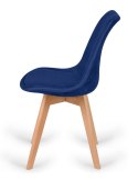 Krzesło skandynawskie MONZA GRANDE BLUE VELVET