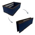 BLUE niebieski organizer do szuflady 3 przegrody 30,5x15,5x10cm