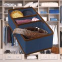 BLUE niebieski organizer do szuflady 3 przegrody 30,5x15,5x10cm